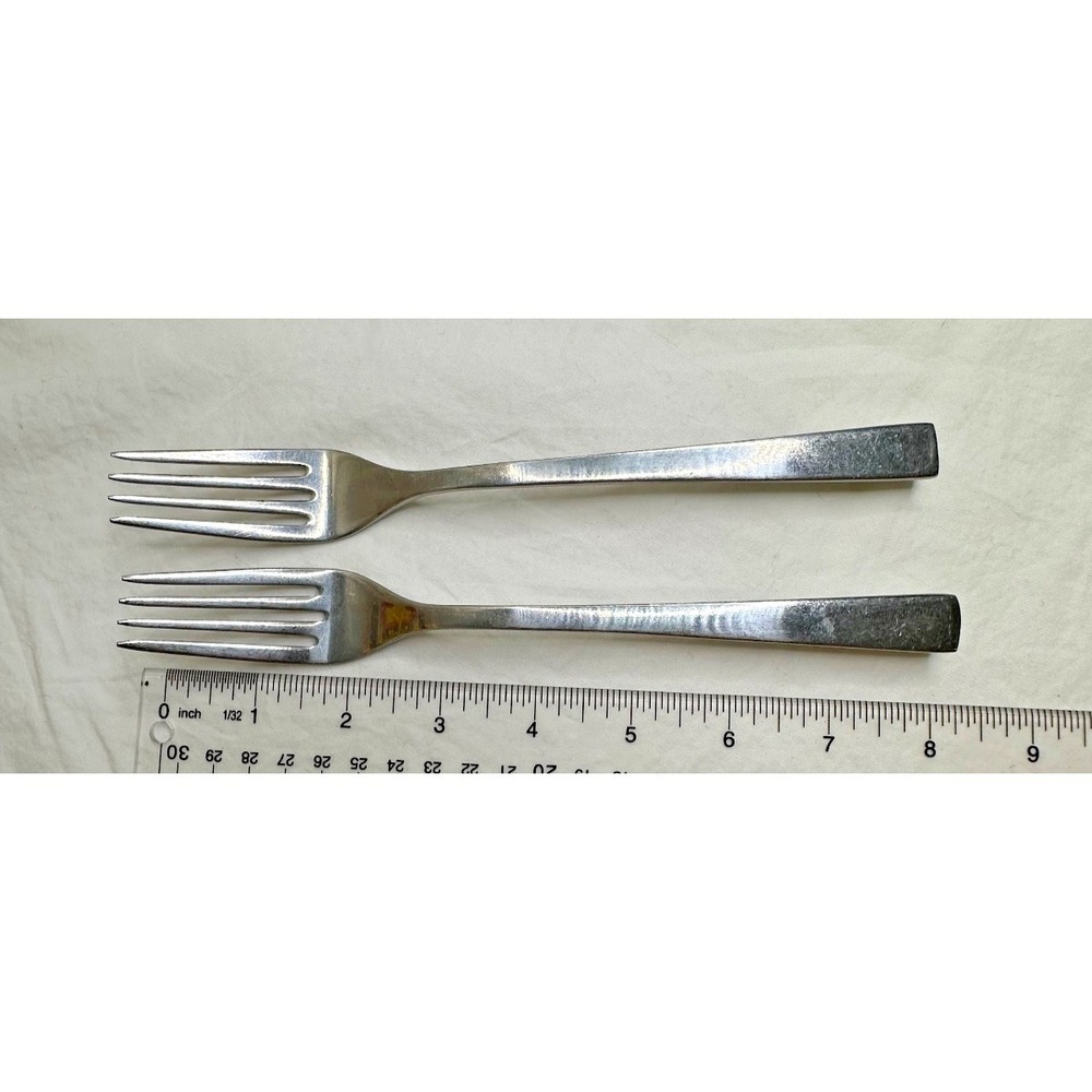 Towle Luxor Dinner Forks Stainless Flatware Silverware Set of 2 Replacement MCM